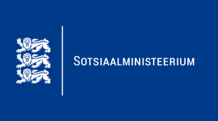 Sotsiaalministeerium_-_valge_logo_-_sinine_taust.webp